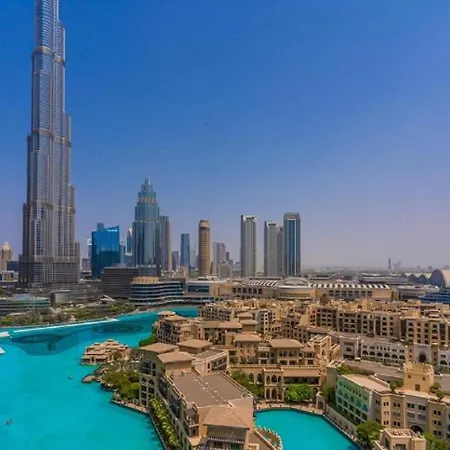 Splendid Apartments With Burj Khalifa And Fountain View Dubai Exterior photo